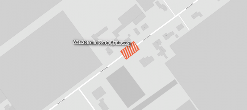 werkzaamheden WNW Korte Kruisweg