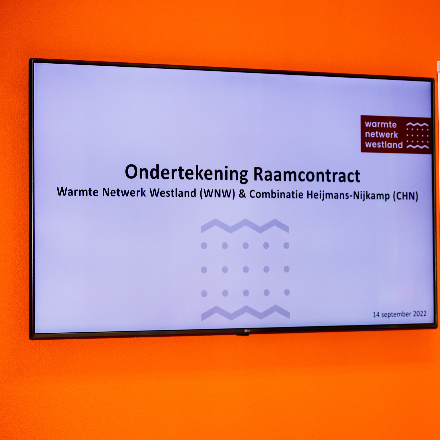 ondertekening raamcontract